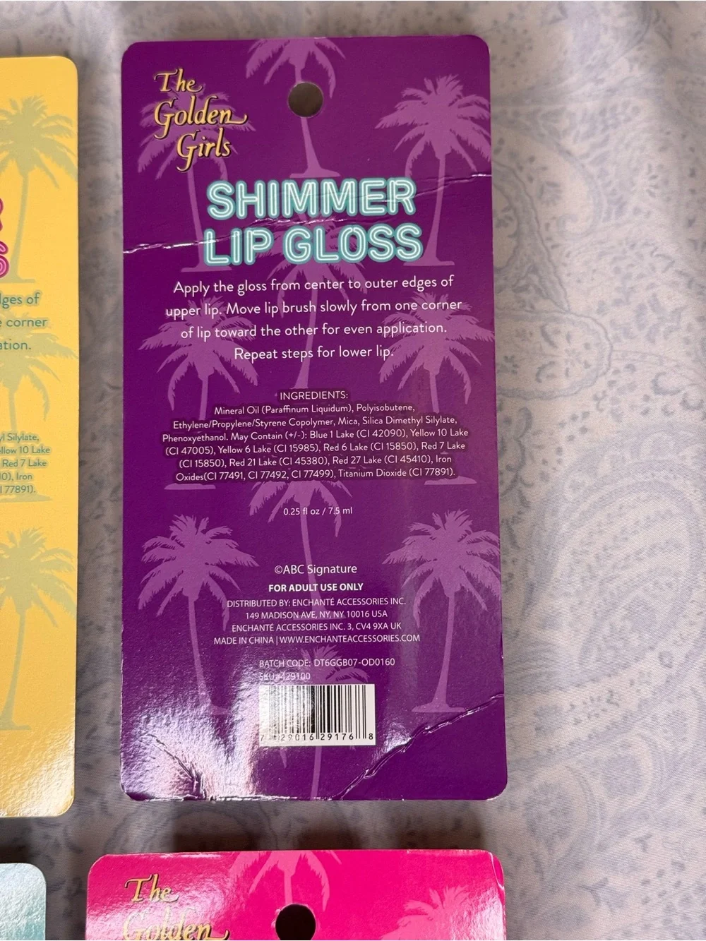 The Golden Girls Lip Gloss Set - Sophia, Dorothy, Rose & Blanche